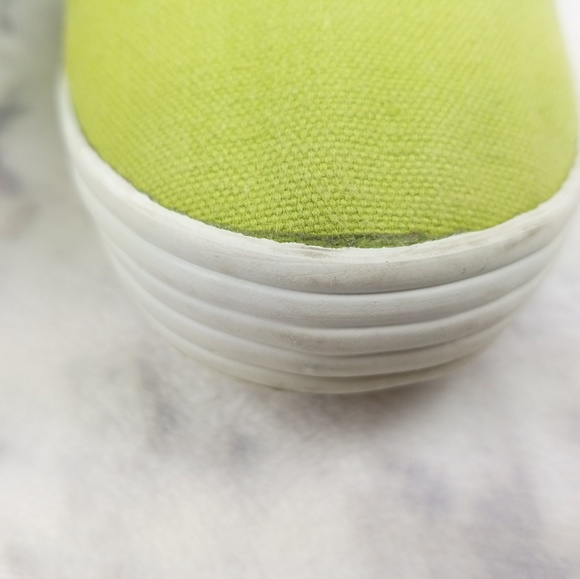 Naturalizer Green White Canvas shoes size 8.5W - Picture 4 of 8